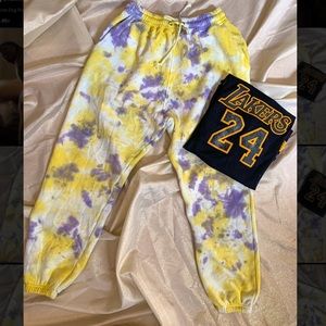 Lakers Tie Dye Joggers